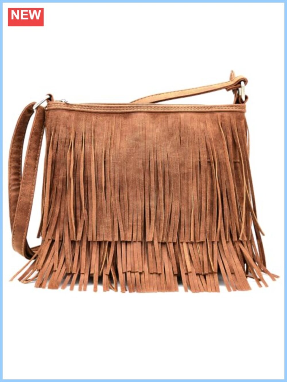 Western Fringe Crossbody Purse Embossed Studded Concealed Carry Shoulder Bag
